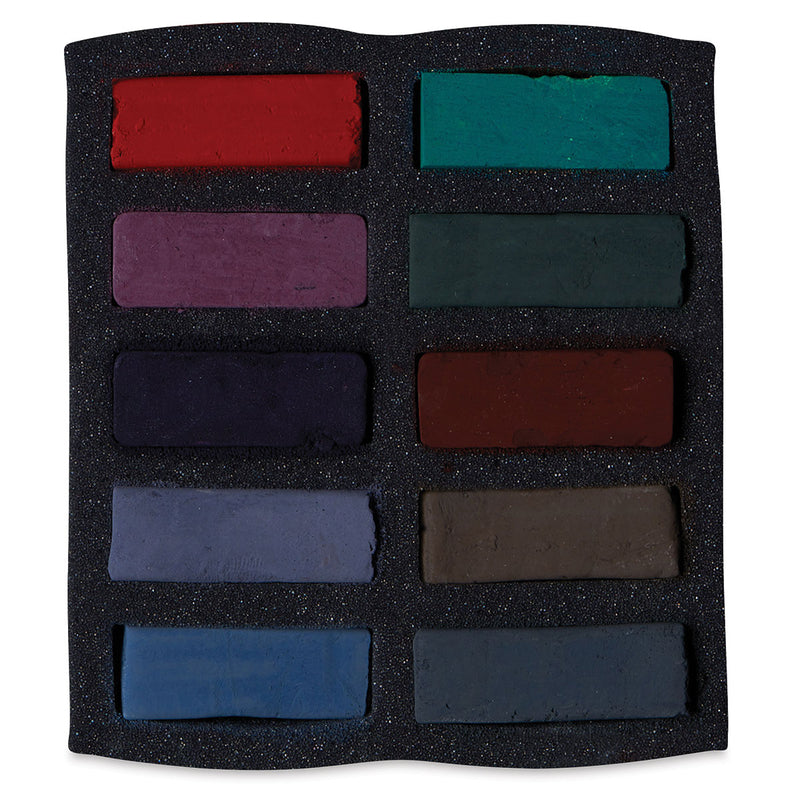AS Extra Soft Square Pastels Box of 10 - Darks