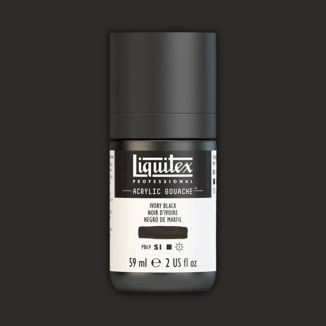 Liquitex Professional Acrylic Gouache 59ml Ivory Black S1