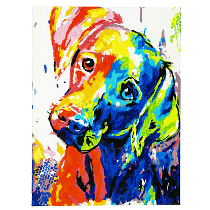 Byron Paint By Numbers Set - Puppy 300 x 400mm