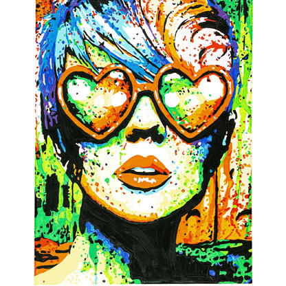 Byron Paint By Numbers Set - Sweet Hearts 300 x 400mm