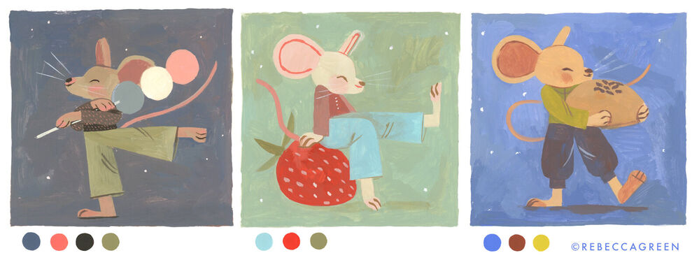 Holbein Acrylic Gouache - Rebecca Green Set 12x20ml