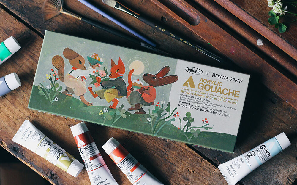 Holbein Acrylic Gouache - Rebecca Green Set 12x20ml