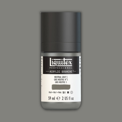 Liquitex Professional Acrylic Gouache 59ml Neutral Grey 5 S1