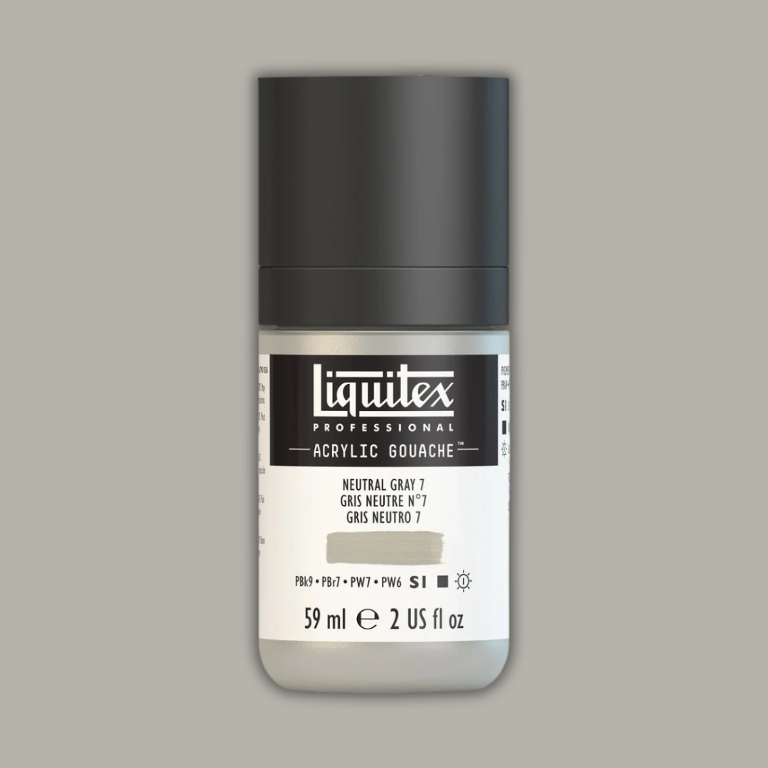 Liquitex Professional Acrylic Gouache 59ml Neutral Grey 7 S1