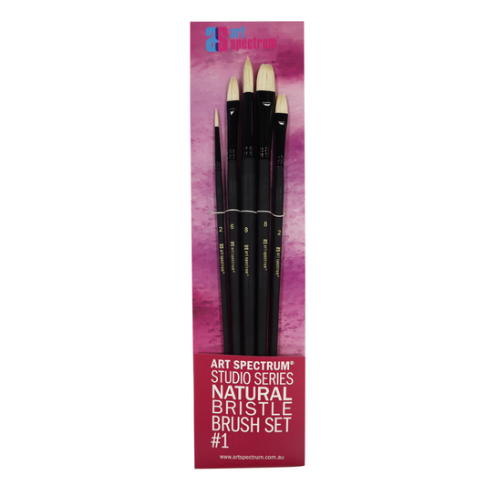 Art Spectrum Studio Natural Bristle Brush Set No.1 Default Title