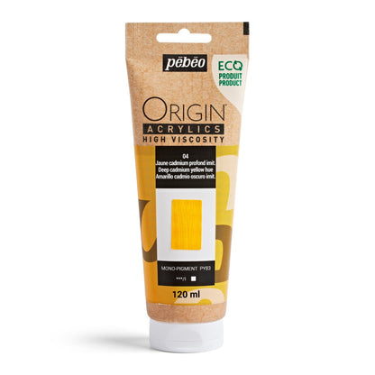 Pebeo Origin Acrylic 120ml CAD DEEP YELLOW HUE