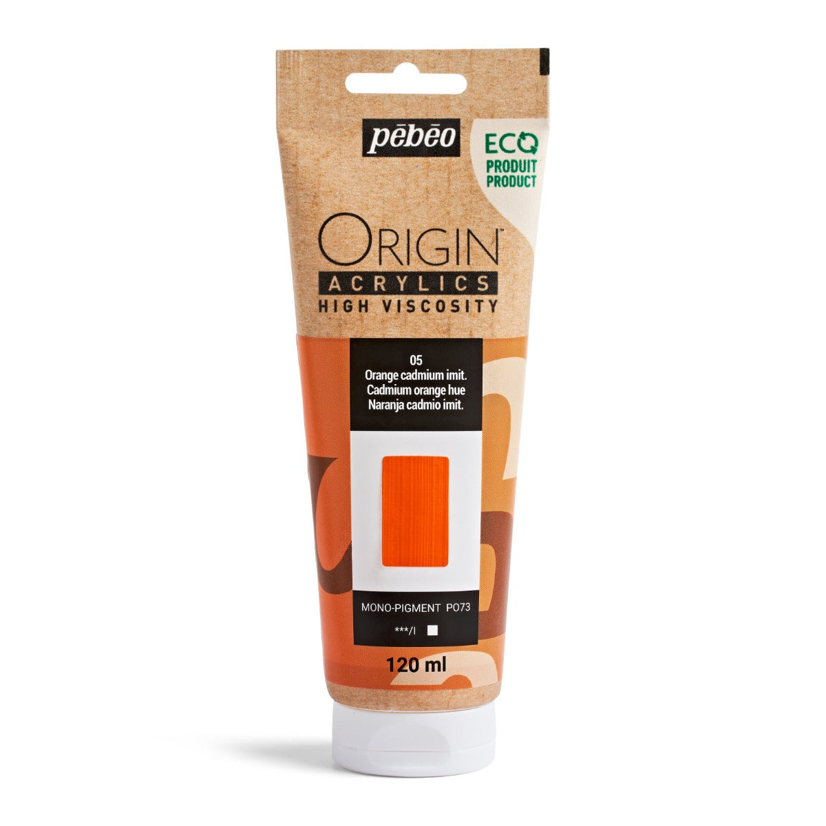 Pebeo Origin Acrylic 120ml CAD ORANGE HUE