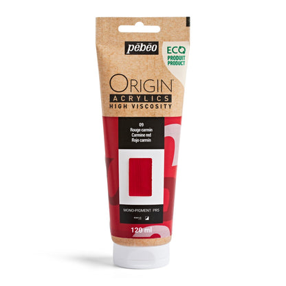 Pebeo Origin Acrylic 120ml CARMINE RED
