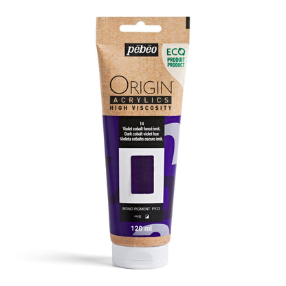 Pebeo Origin Acrylic 120ml DARK COBALT VIOLET HUE