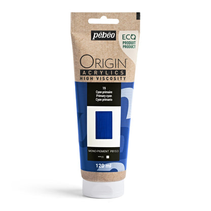 Pebeo Origin Acrylic 120ml PRIMARY CYAN