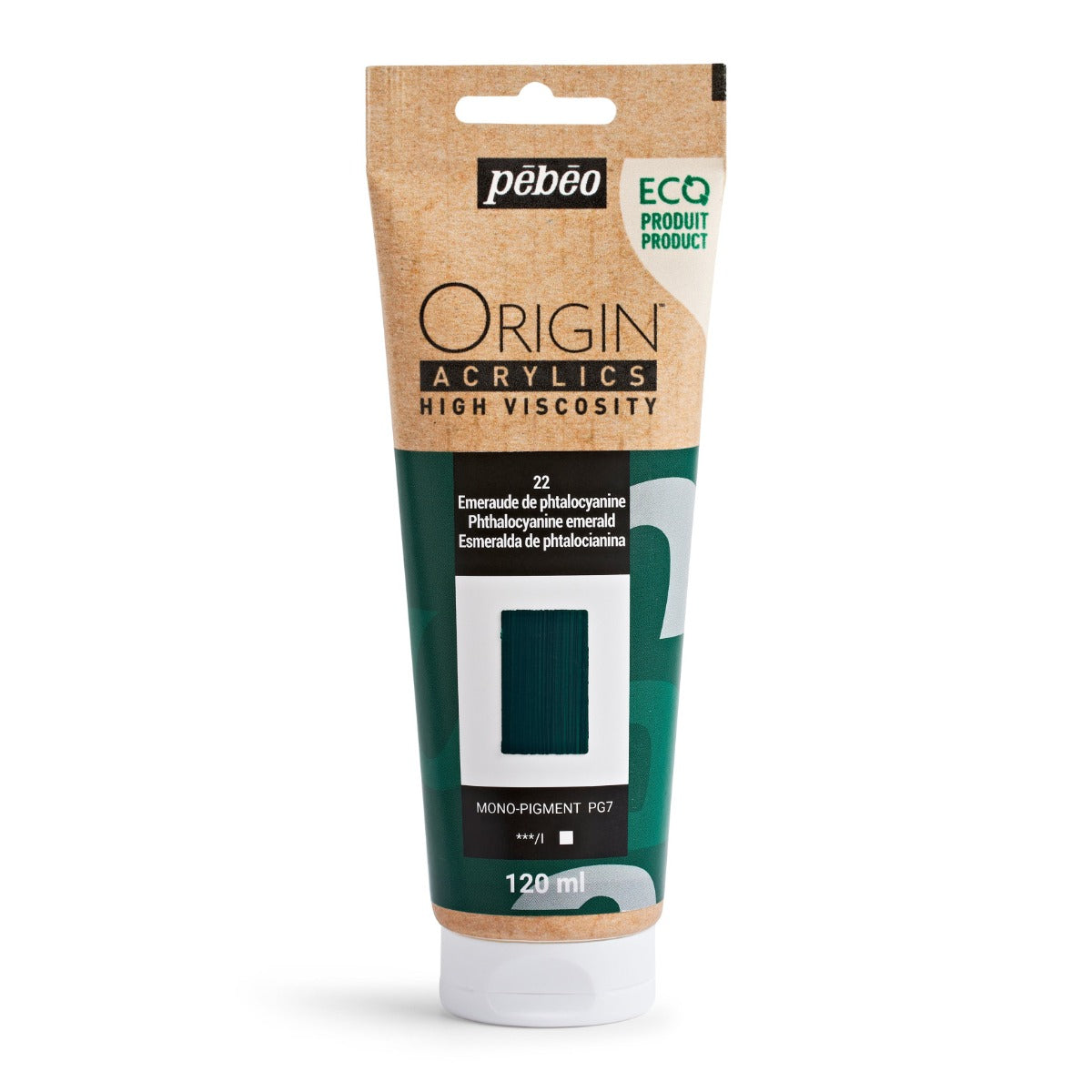 Pebeo Origin Acrylic 120ml PHTHALO EMERALD