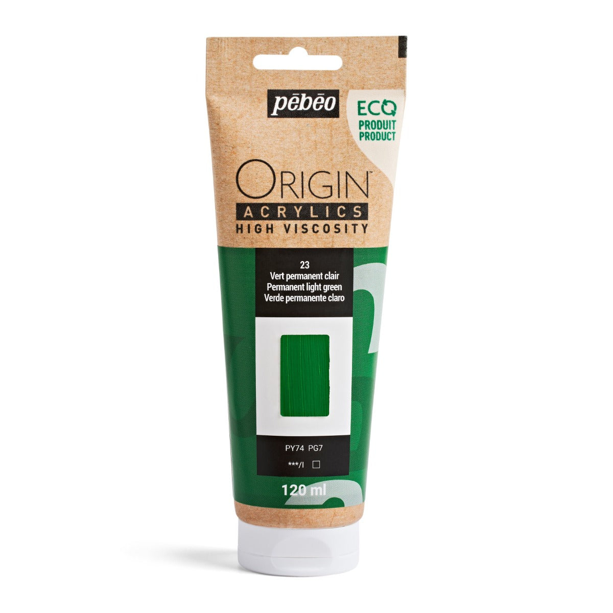 Pebeo Origin Acrylic 120ml PERM LIGHT GREEN