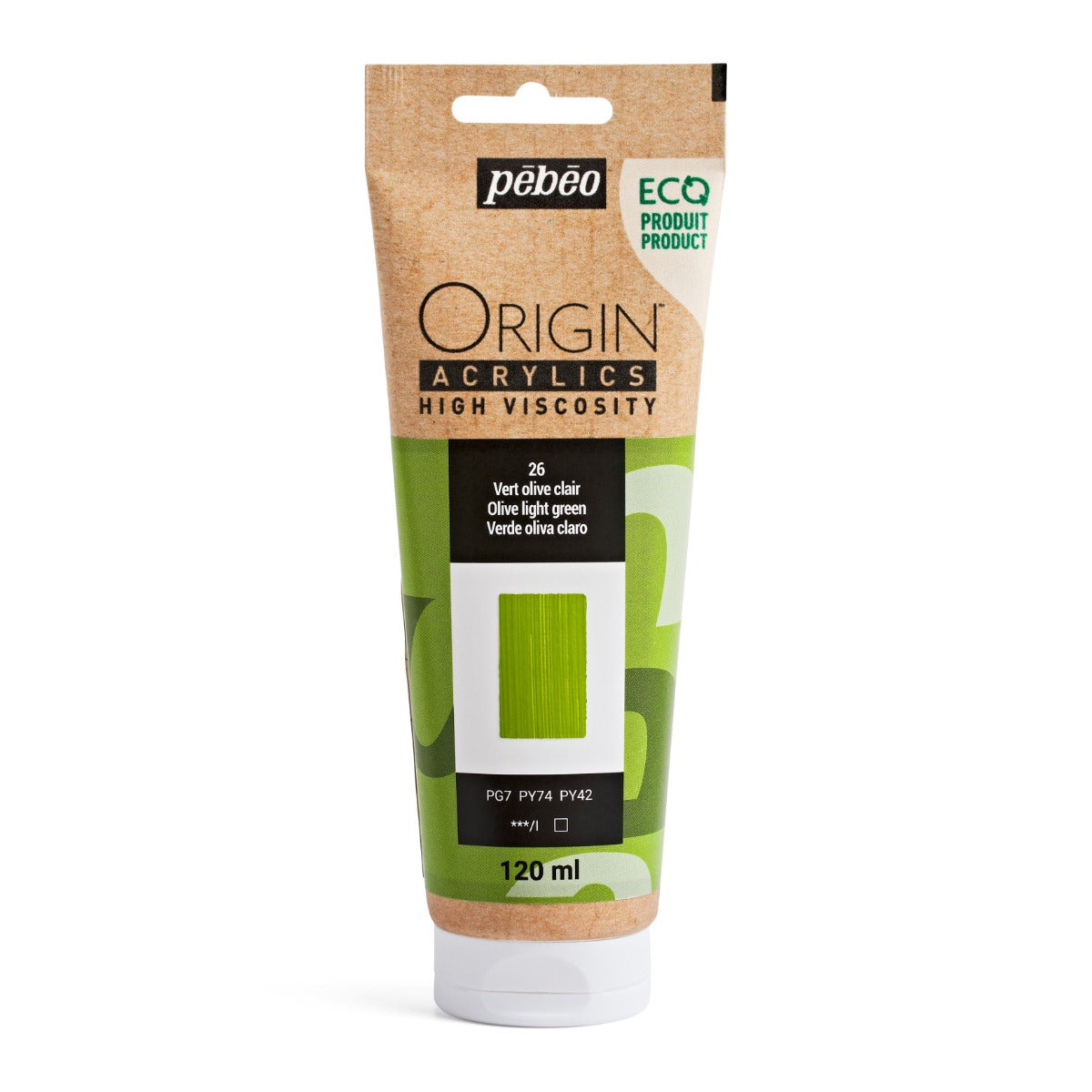 Pebeo Origin Acrylic 120ml Light Olive Green