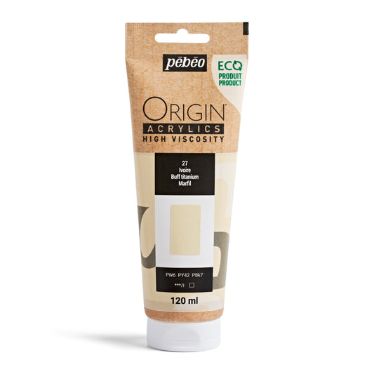 Pebeo Origin Acrylic 120ml BUFF TITANIUM