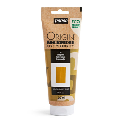 Pebeo Origin Acrylic 120ml Yellow Ochre
