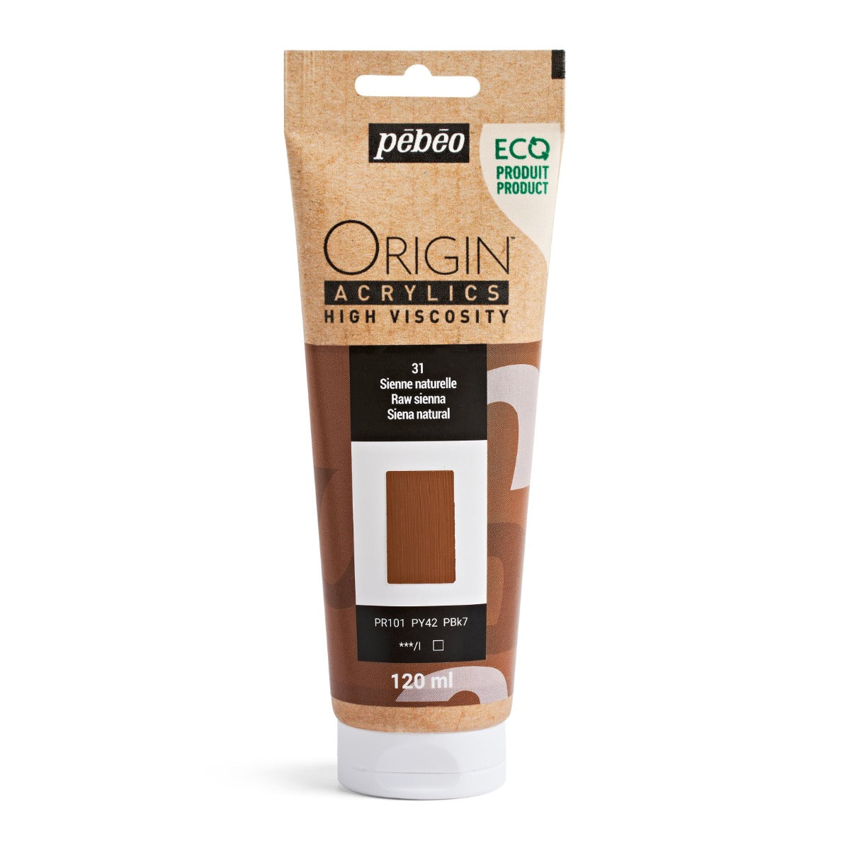 Pebeo Origin Acrylic 120ml NATURAL SIENNA