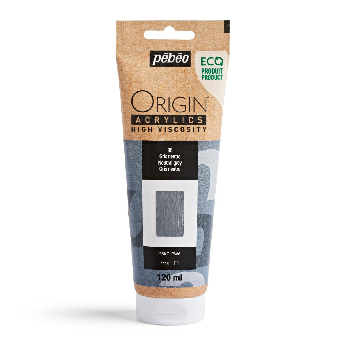 Pebeo Origin Acrylic 120ml NEUTRAL GRAY