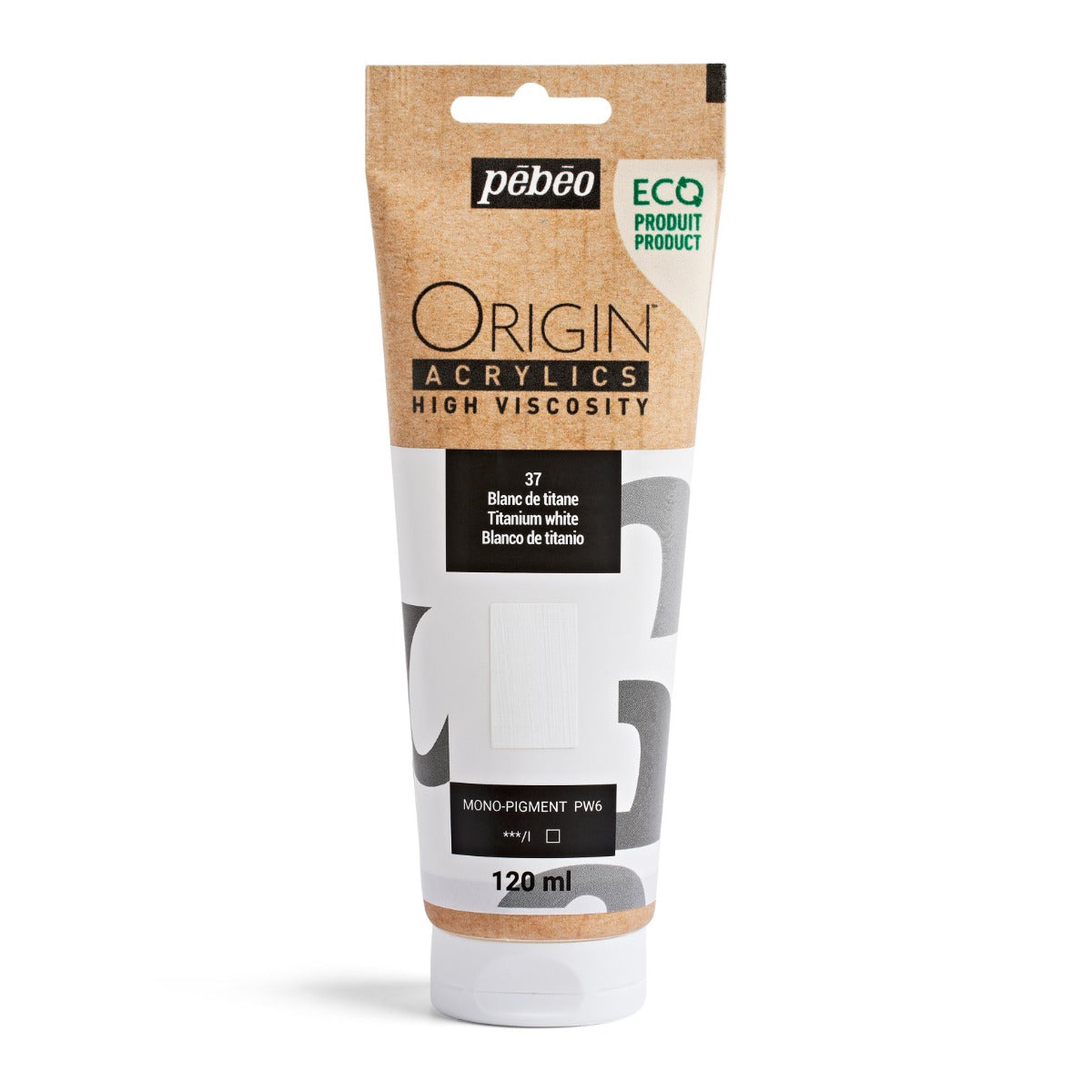 Pebeo Origin Acrylic 120ml Titanium White