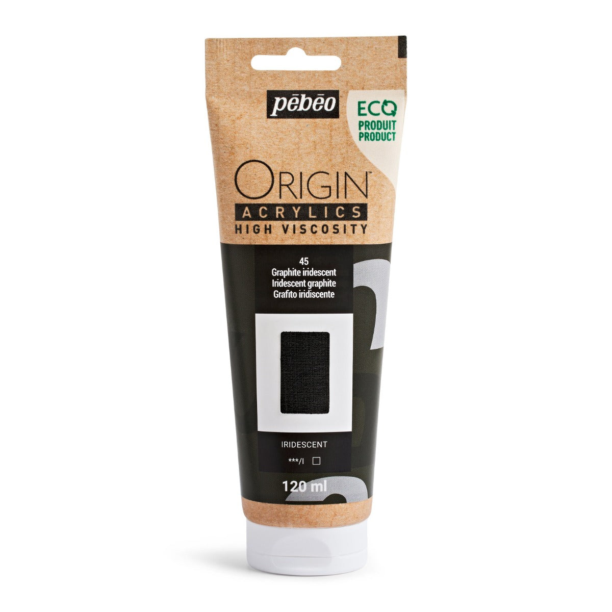 Pebeo Origin Acrylic 120ml Iridescent Graphite