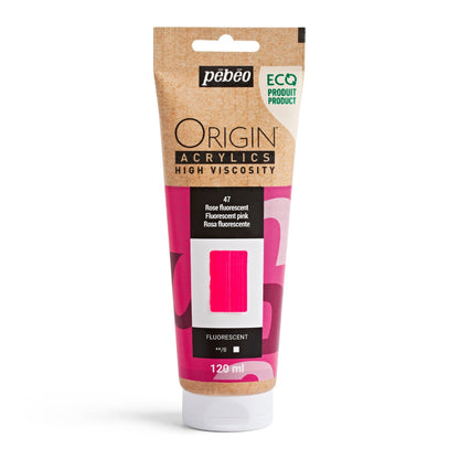 Pebeo Origin Acrylic 120ml Fluoro Pink