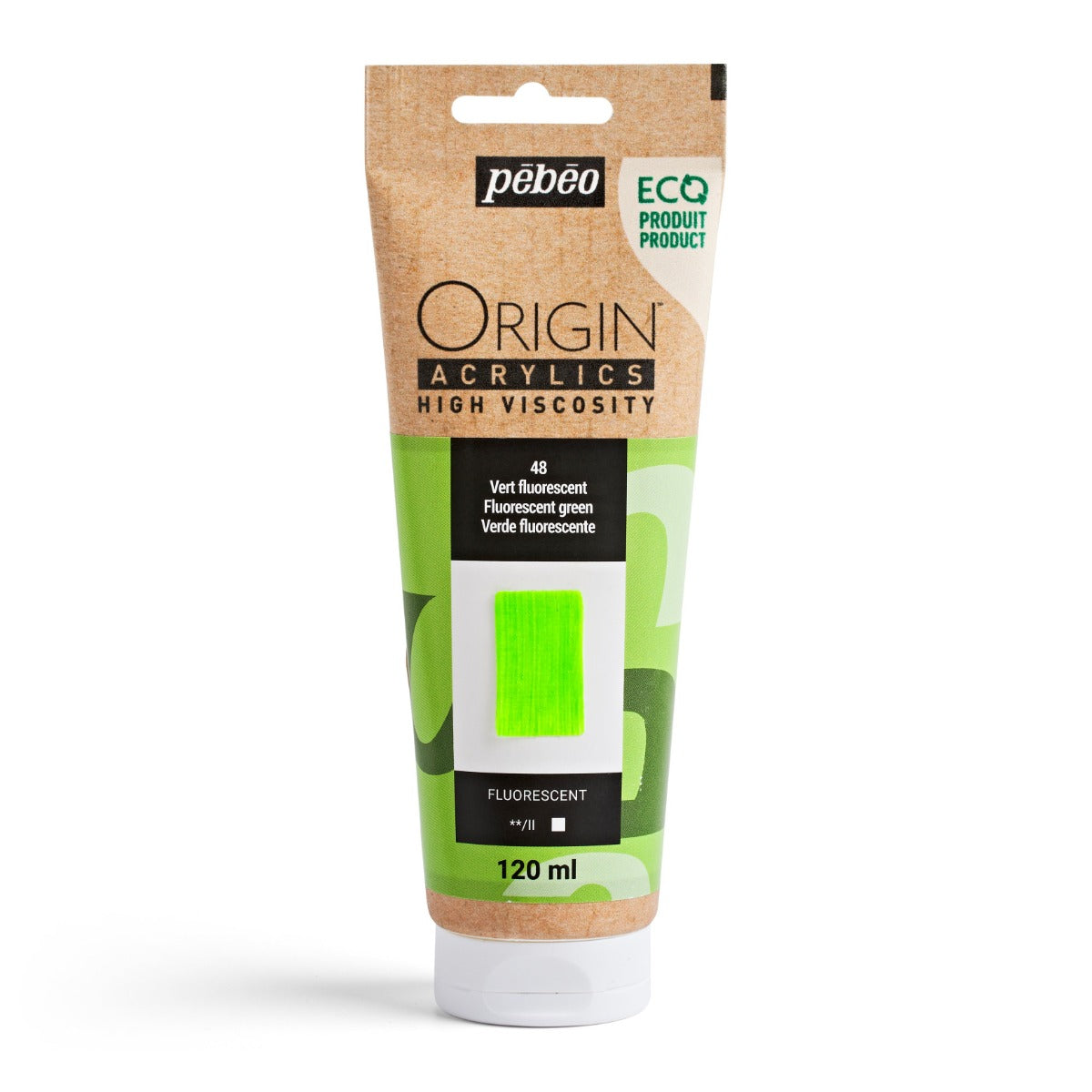Pebeo Origin Acrylic 120ml Fluoro Green
