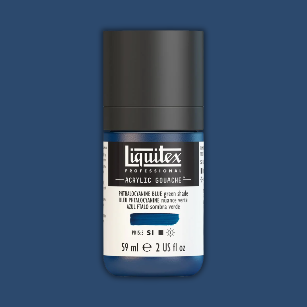 Liquitex Professional Acrylic Gouache 59ml Phthalo Blue GS S1