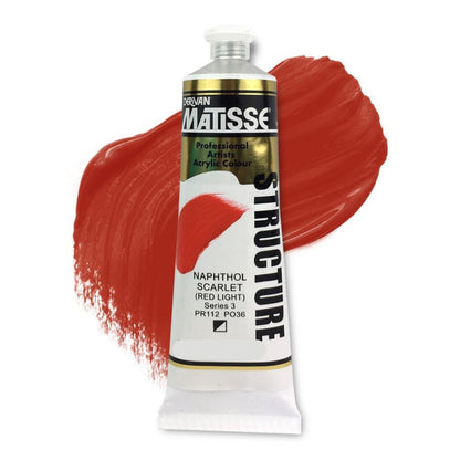 MATISSE STRUCTURE ACRYLIC 150ml S3 NAPTHOL SCARLET