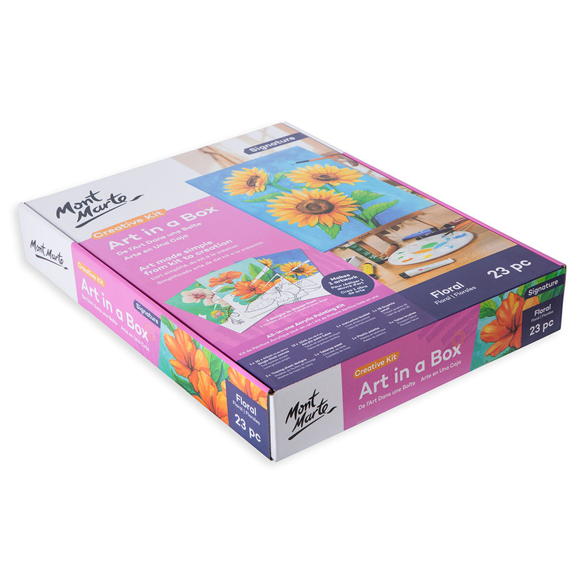 Mont Marte Art in a Box - Creative Kit - Floral 23pc
