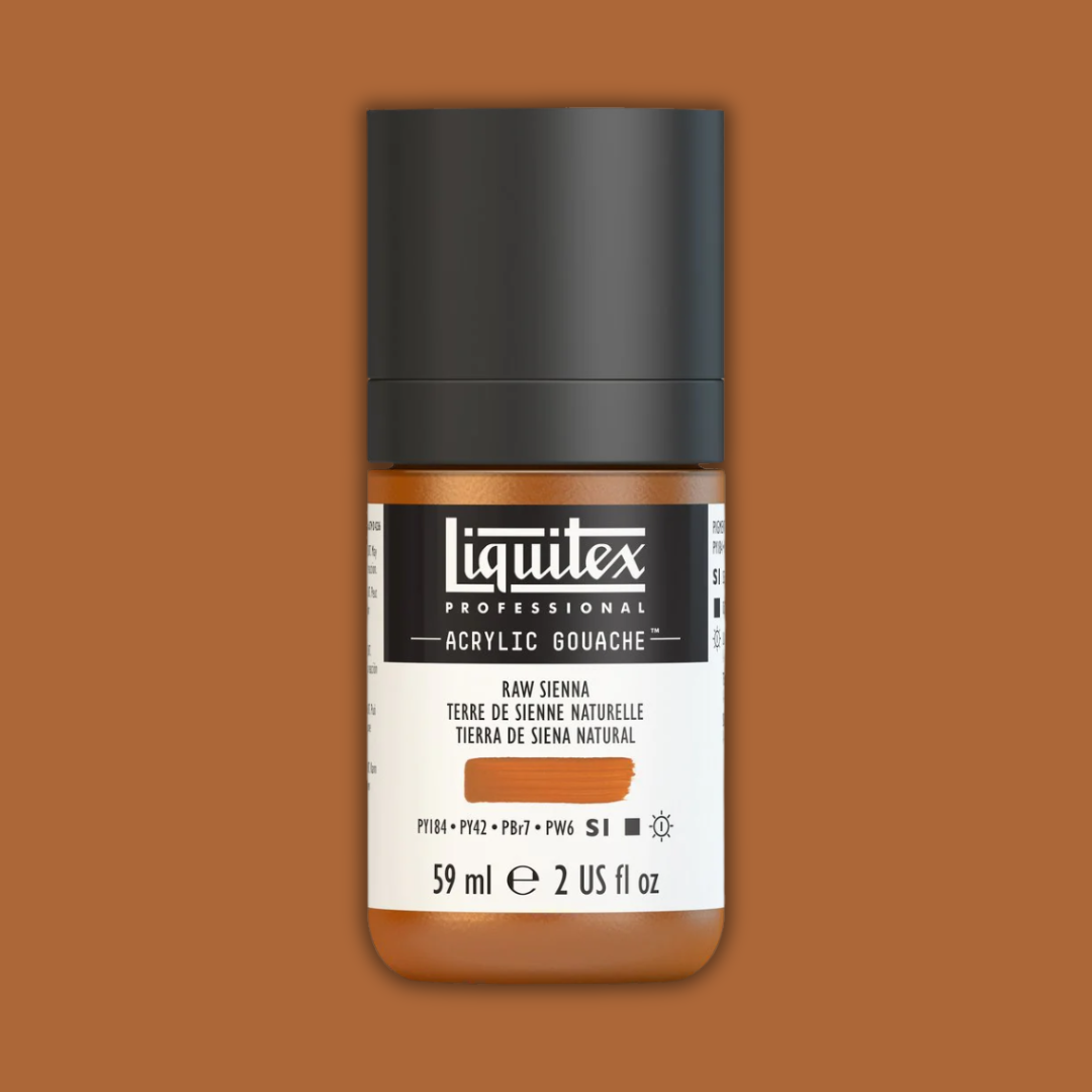 Liquitex Professional Acrylic Gouache 59ml Raw Sienna S1