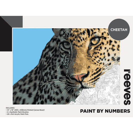 Reeves Paint By Numbers 12x16 inch - Cheetah Default Title