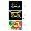 Djeco Learning About Vehicles Scratch Cards