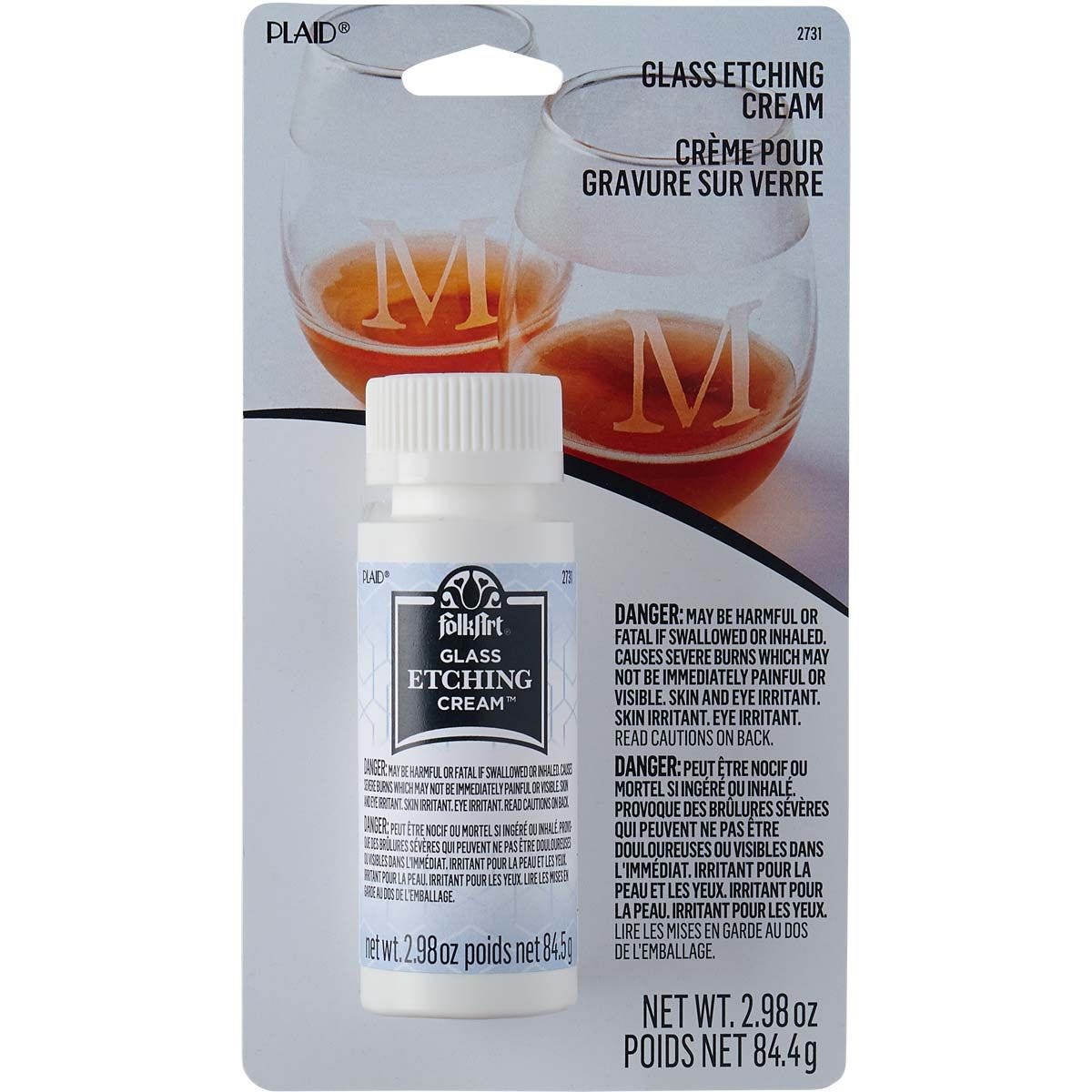 FolkArt GLASS ETCHING CREAM 84gm Default Title