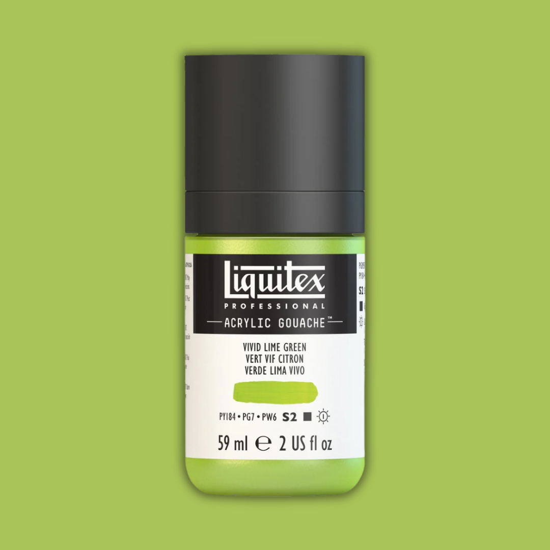 Liquitex Professional Acrylic Gouache 59ml Vivid Lime Green S2