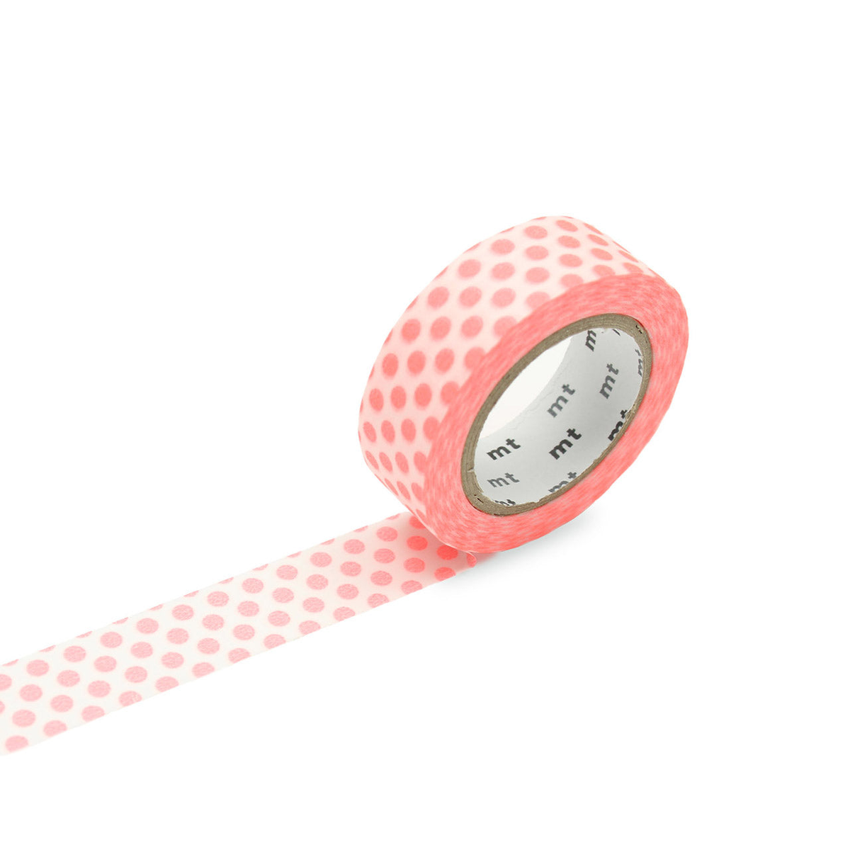 Masking Tape - Single Roll 15mm - Dot Shocking Red