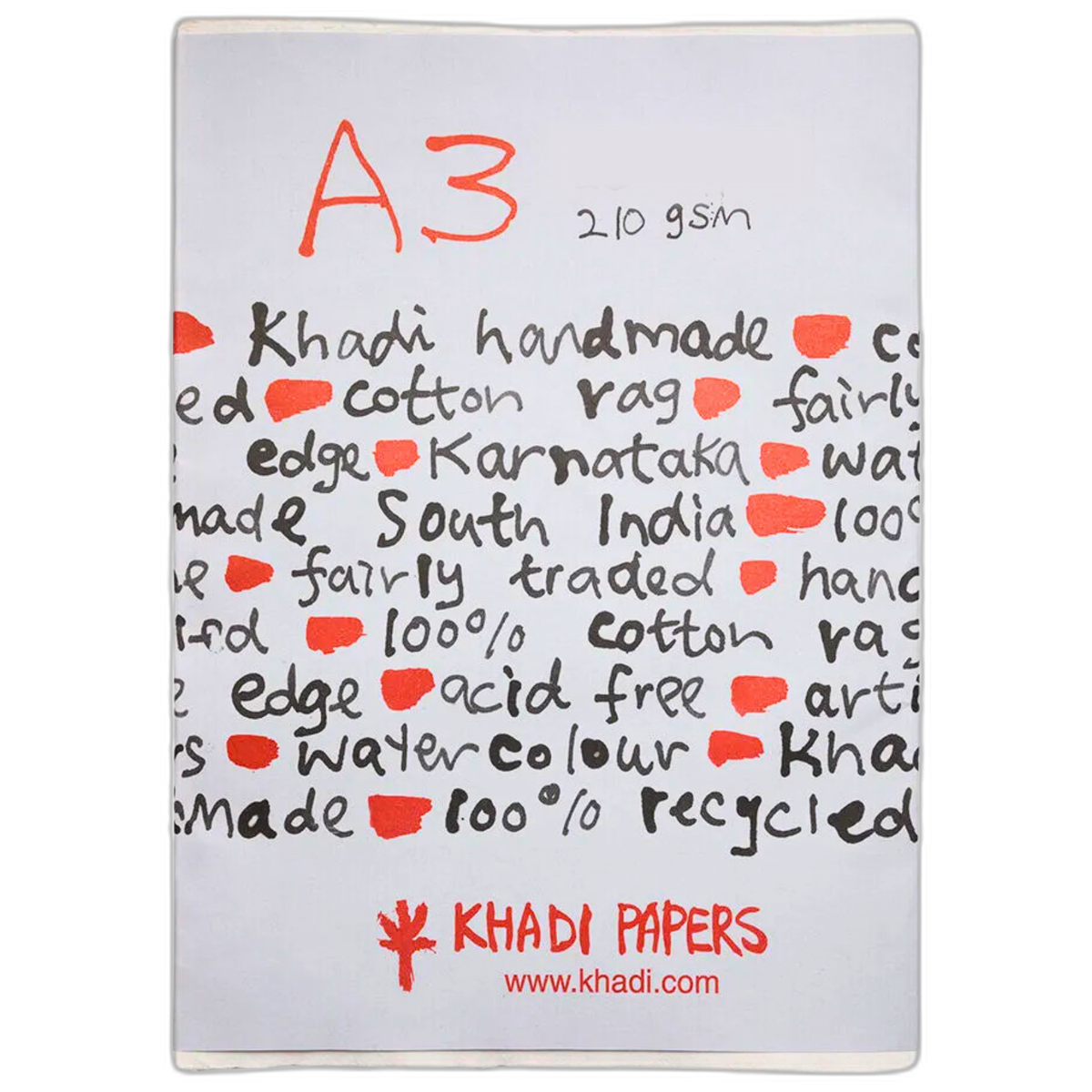 Khadi Rag Paper 210gsm Medium