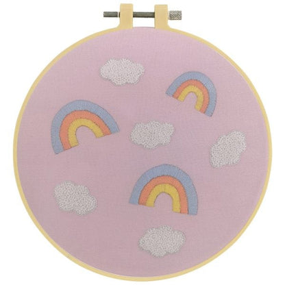 Make It Embroidery Kit 15cm Clouds and Rainbows