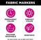 Tulip Fabric Markers Fine Tip Black 2 pk