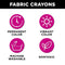 Tulip Fabric Crayon Basics Pack of 2