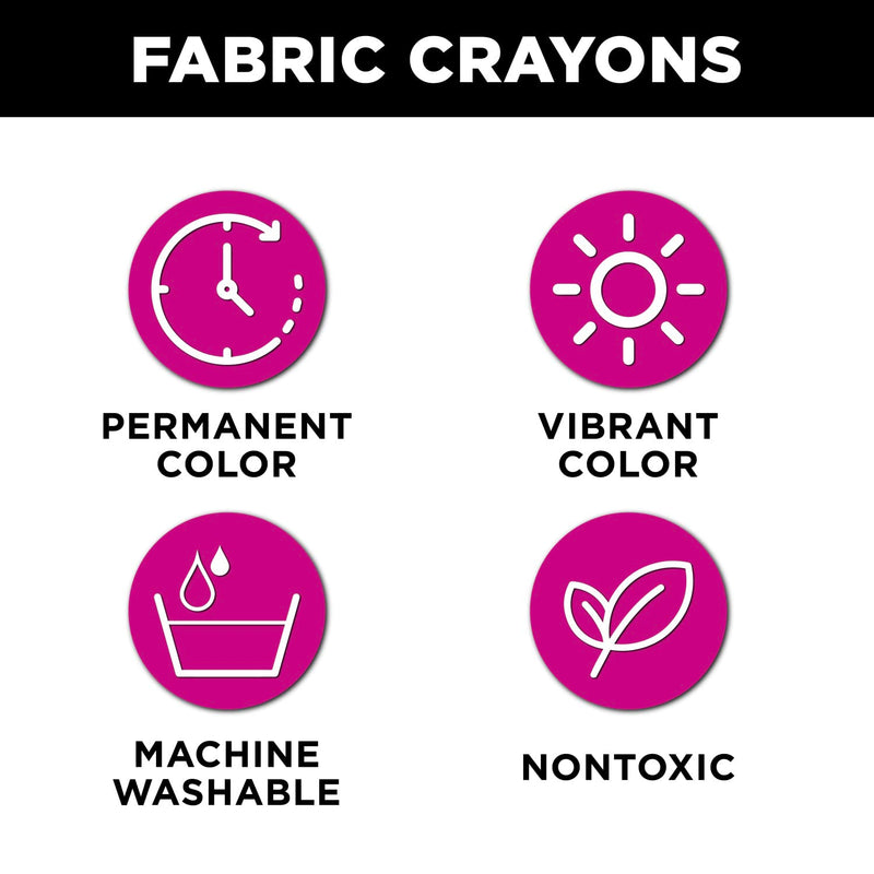 Tulip Fabric Crayon Basics Pack of 2