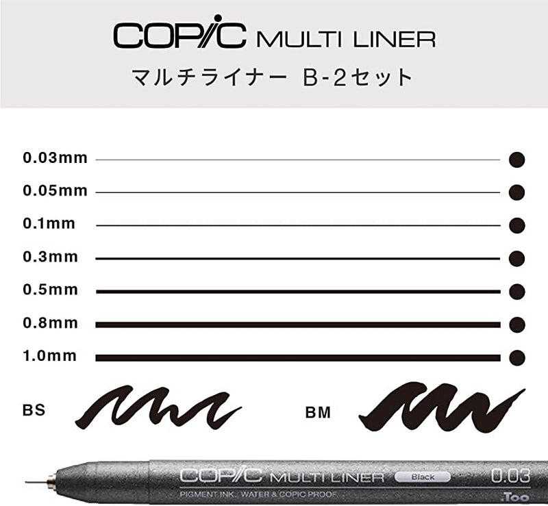 Copic Multiliner Set 9pce