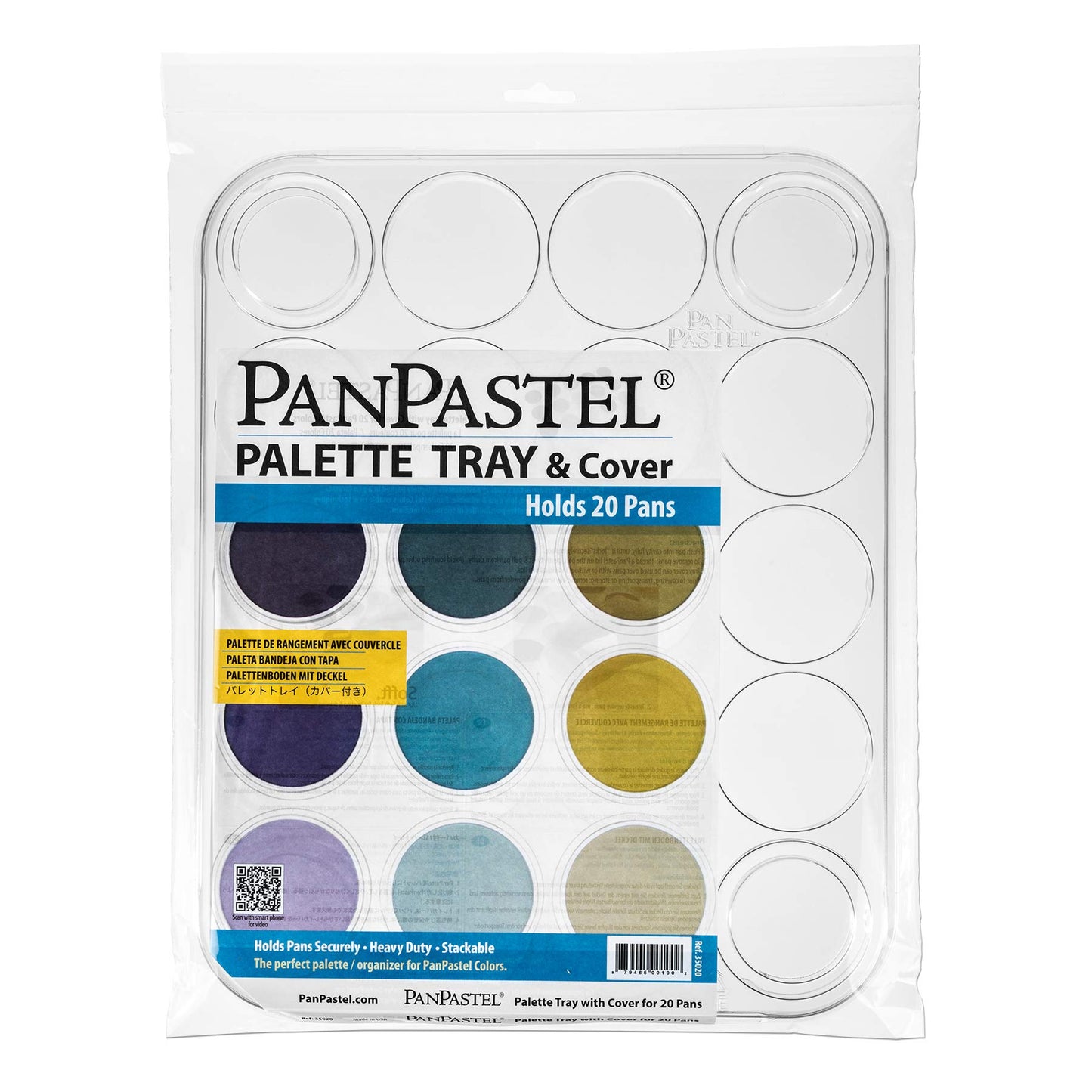 PANPASTEL PALETTE/TRAY w/LID - for 20 COLOURS Default Title