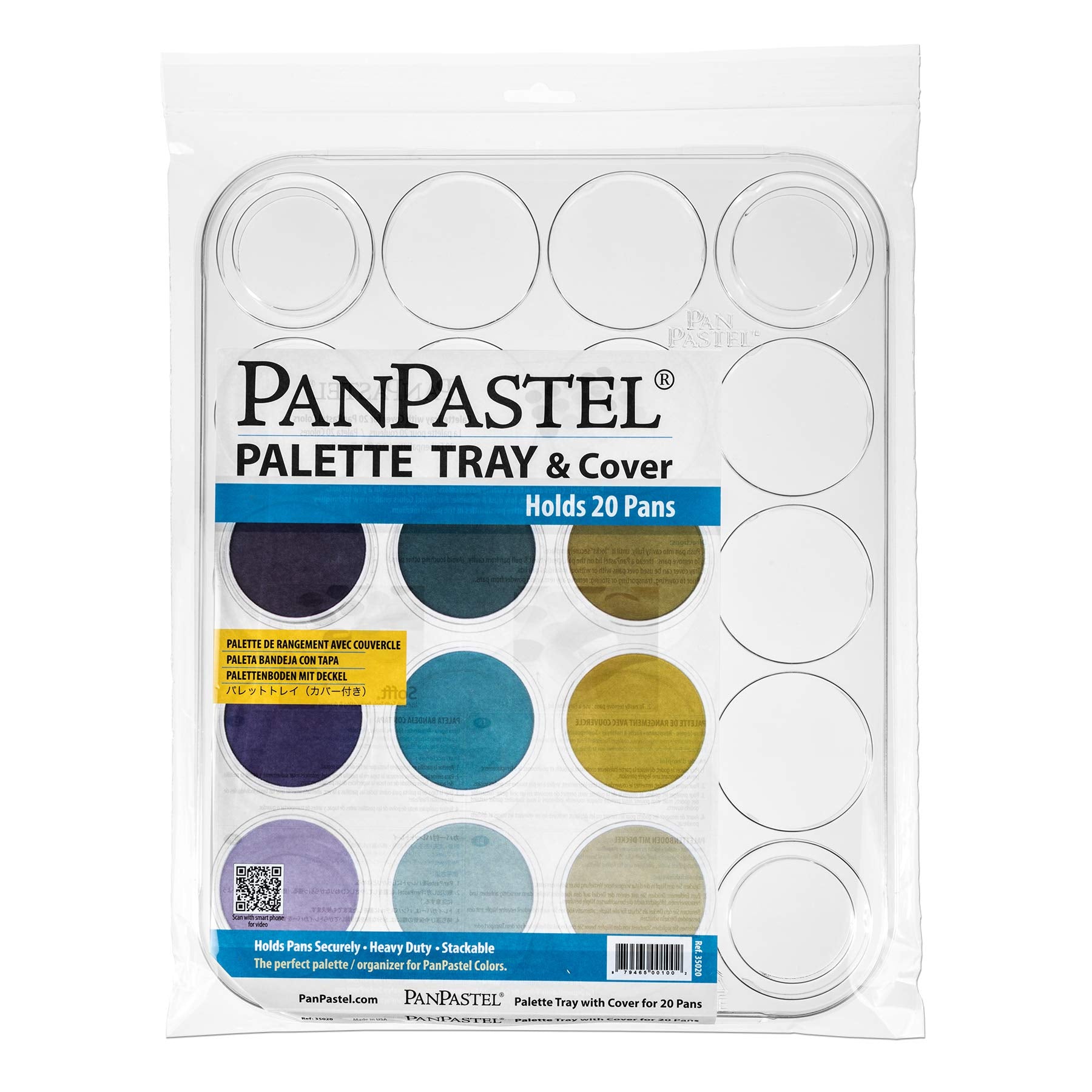 PANPASTEL PALETTE/TRAY w/LID - for 20 COLOURS Default Title