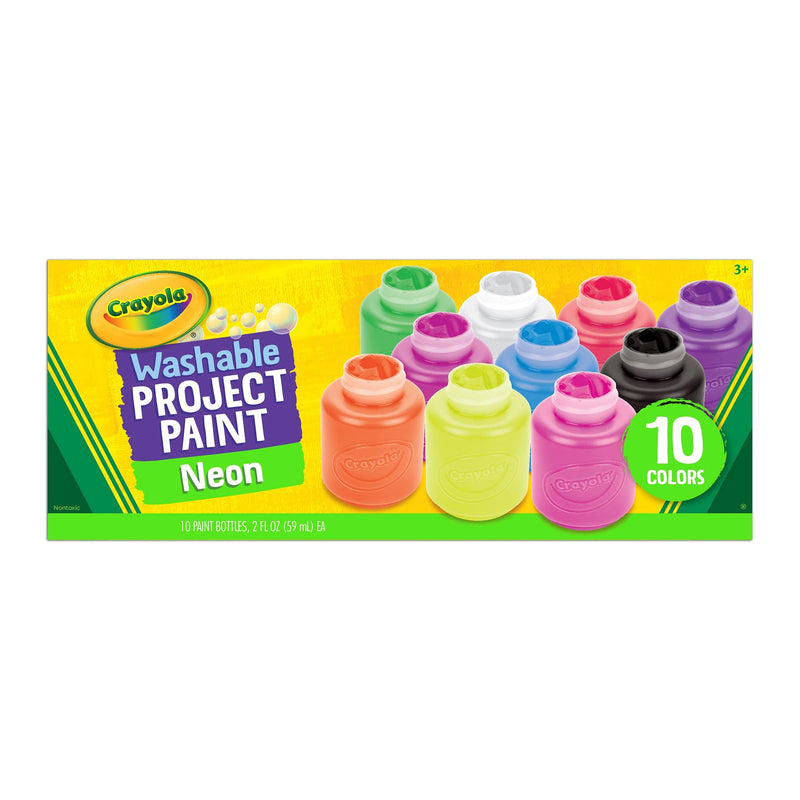Crayola Washable Neon Paint 10 x 59ml