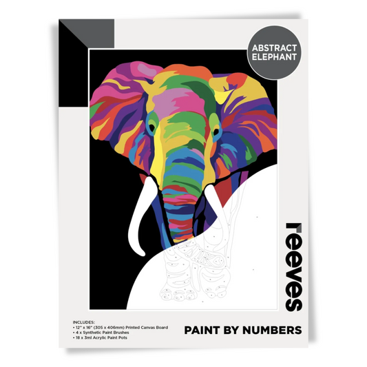 Reeves Paint By Numbers 12x16 inch - Abstract Elephant Default Title