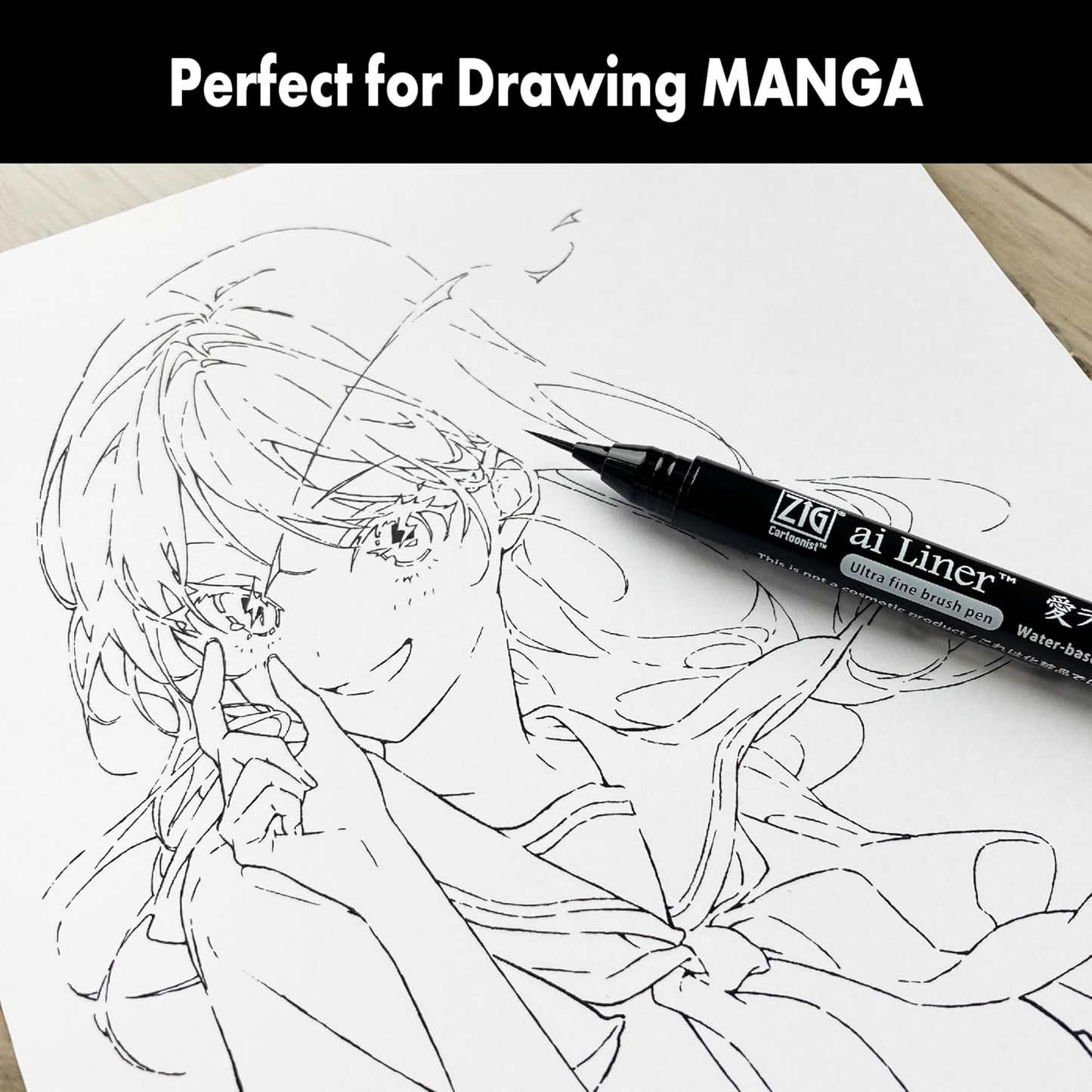 ZIG AI Liner Pen - Ultra Fine Brush Tip