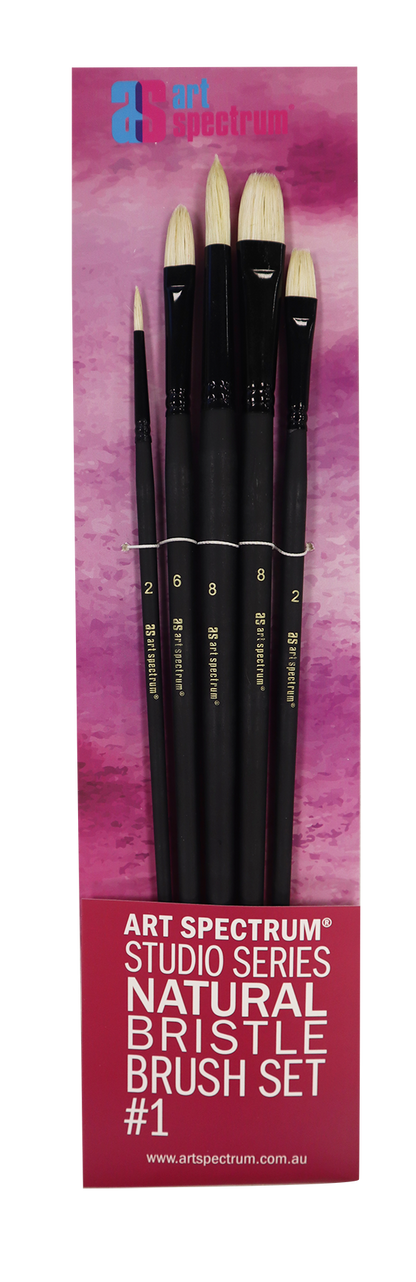 Art Spectrum Studio Natural Bristle Brush Set No.1