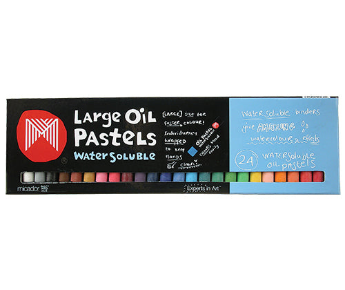 Micador Large Watersoluble Oil Pastels 24pc