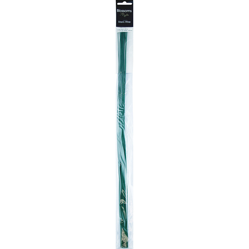 Ribtex Floral Accessories -Stem Wire 18 Gauge Green 20pce