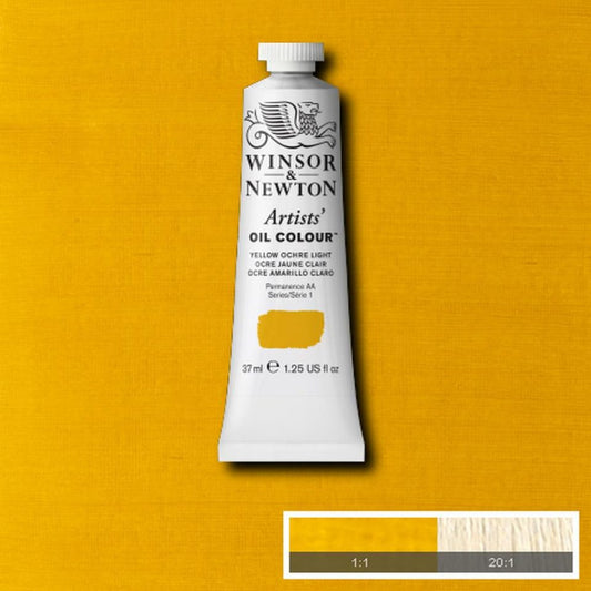 Winsor and Newton Artists Oil Colour 37ml S1 Yellow Ochre Light