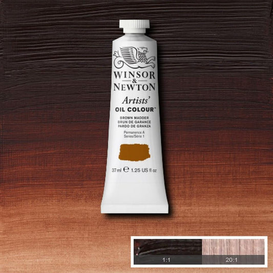 Winsor and Newton Artists Oil Colour 37ml S1 Brown Madder